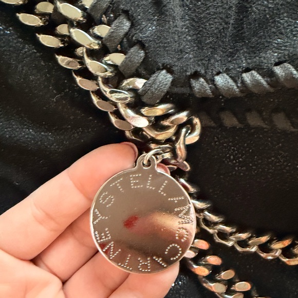 Stella McCartney Black Falabella Tote with Silver Hardware - Picture 3 of 6